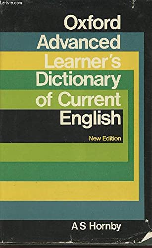 9780194311014: The Oxford Advanced Learner's Dictionary of Current English