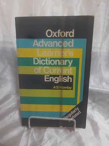 Imagen de archivo de The Oxford Advanced Learner's Dictionary of Current English a la venta por ThriftBooks-Dallas