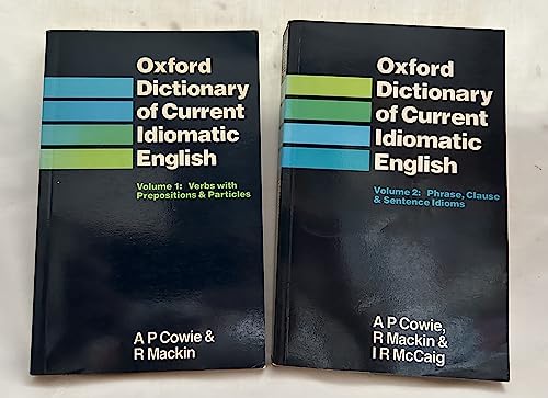 Beispielbild fr Oxford Dictionary of Current Idiomatic English: v. 1 zum Verkauf von WorldofBooks