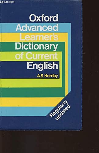 9780194312950: The Oxford Advanced Learner's Dictionary of Current English