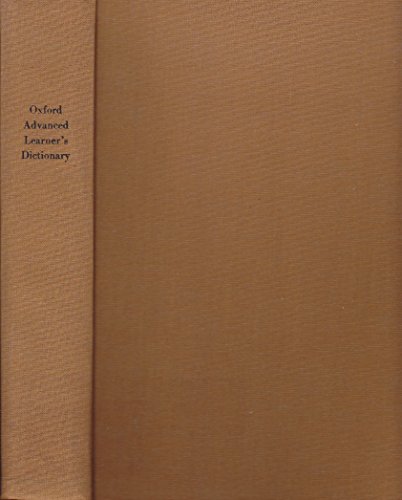 Imagen de archivo de Oxford Advanced Learner's Dictionary of Current English a la venta por Better World Books Ltd