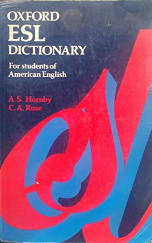 Beispielbild fr Oxford Esl Dictionary for Students of American English zum Verkauf von HPB Inc.
