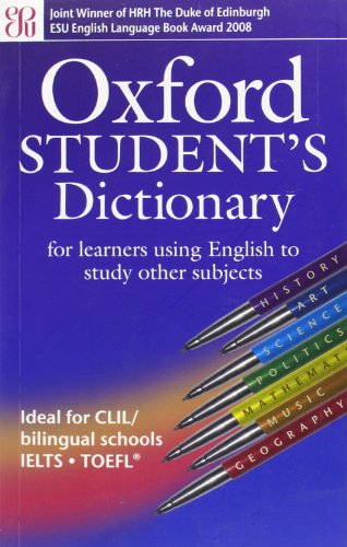 Beispielbild fr Oxford Student's Dictionary, New Edition: Paperback: For learners using english to study other subjects zum Verkauf von WorldofBooks