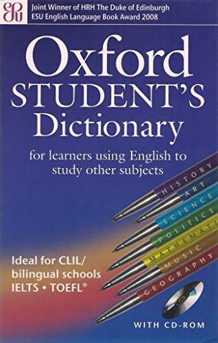 Beispielbild fr Oxford Student's Dictionary for Learners Using English to Study Other Subjects: Paperback Dictionary with CD-ROM zum Verkauf von Better World Books