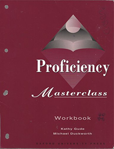 Imagen de archivo de PROFICIENCY MASTERCLASS Workbook a la venta por Stephen Dadd