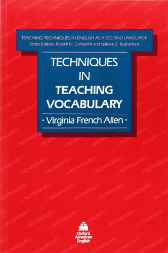 Beispielbild fr Techniques in Teaching Vocabulary (Teaching Techniques in English as a Second Language) zum Verkauf von Wonder Book