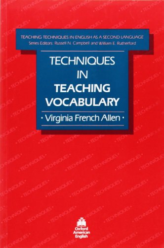 Stock image for Techniques in Teaching Vocabulary (Teaching Techniques in English as a Second Language) for sale by Wonder Book
