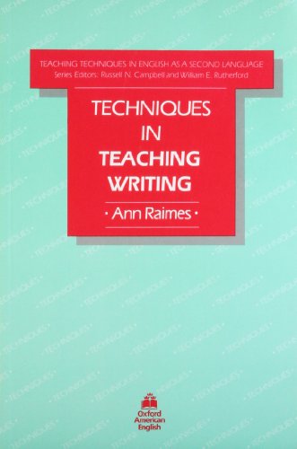 Imagen de archivo de Techniques in Teaching Writing (Teaching Techniques in English as a Second Language) a la venta por SecondSale