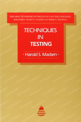 Imagen de archivo de Techniques in Testing (Teaching Techniques in English As a Second Language) a la venta por WorldofBooks