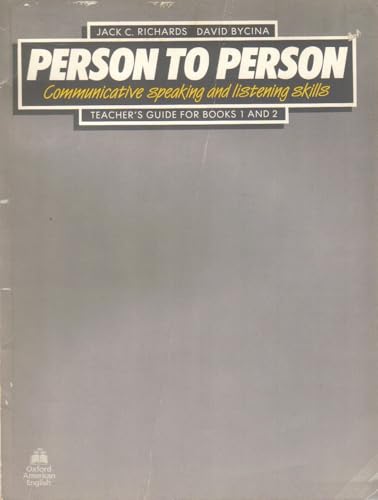 Stock image for Person to Person: Bk.1 & 2: Tchrs'.: Communicative Speaking and Listening Ski. for sale by Sperry Books