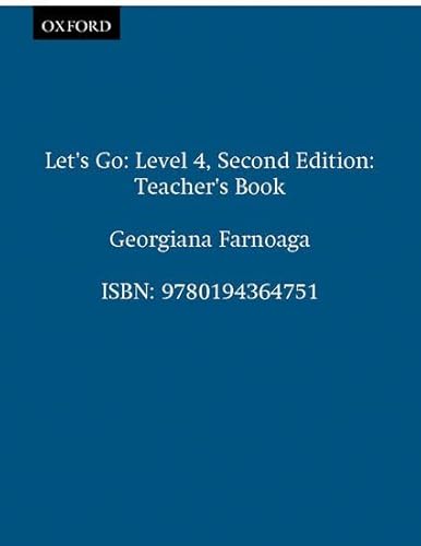 Stock image for Let's Go 4: Teacher's Book (Let's Go Second Edition) for sale by Booksavers of MD