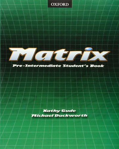 Stock image for Matrix Pre-Intermediate: Student's Book for sale by medimops