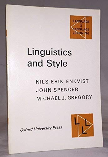 Imagen de archivo de Linguistics and Style a la venta por Samuel S Lin