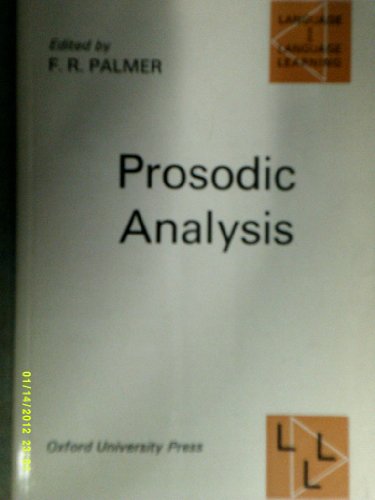 Stock image for Prosodic Analysis (Language & Language Learning) for sale by Fireside Bookshop