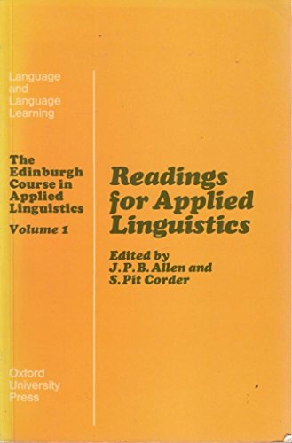 Imagen de archivo de Readings for Applied Linguistics (The Edinburgh Course in Applied Linguistics, Vol. 1) (v. 1) a la venta por HPB-Red