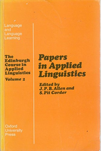 9780194370585: Papers in applied linguistics