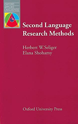Stock image for Second Language Research Methods (Oxford Applied Linguistics) for sale by BooksRun