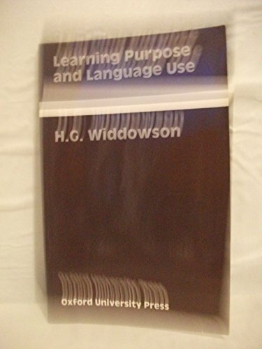 Beispielbild fr Learning Purpose and Language Use zum Verkauf von WorldofBooks