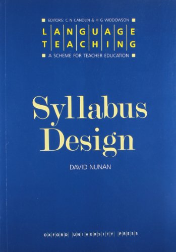 9780194371391: Language Teaching. A Scheme for Teacher's Education. Syllabus Design (Language Teaching, a Scheme for Teacher Education)