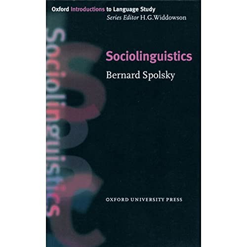 9780194372114: Sociolinguistics (Oxford Introduction to Language Study Series)