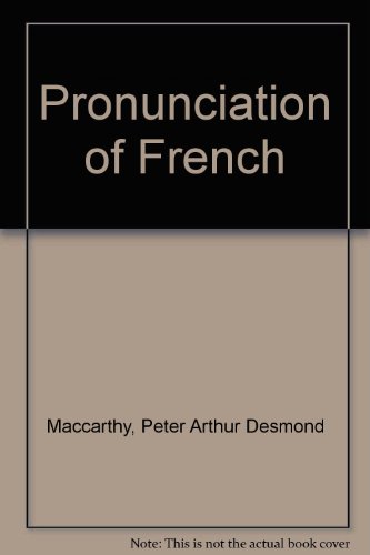 Imagen de archivo de The Pronunciation of French a la venta por ThriftBooks-Dallas