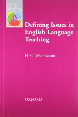 Beispielbild fr Defining Issues in English Language Teaching (Oxford Applied Linguistics) zum Verkauf von medimops