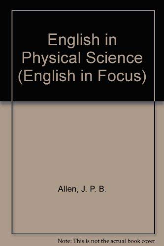 Beispielbild fr English in Physical Science zum Verkauf von Anybook.com