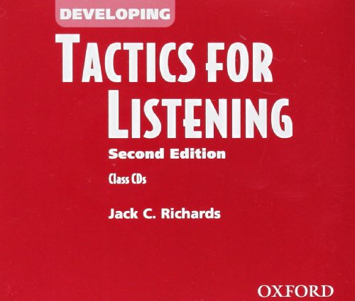 Imagen de archivo de Tactics for Listening: Developing Tactics for Listening, Second Edition: Class Audio CDs (3) (CD-ROM) a la venta por Iridium_Books