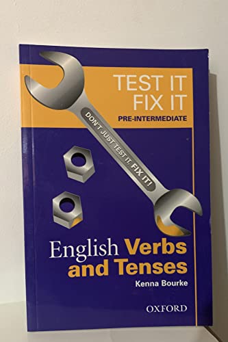 Beispielbild fr Test it, Fix it: Pre-intermediate level (Test it, Fix it: English Verbs and Tenses) zum Verkauf von WorldofBooks