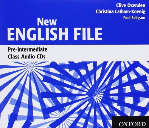 New English File Pre-Intermediate: New English File Pre-intermediate: Class Audio CDs (3) Class Audio CDs Pre-intermediate level [May 01, 2005] Oxenden, Clive and Latham-Koenig, Christina (9780194384384) by Oxenden, Clive