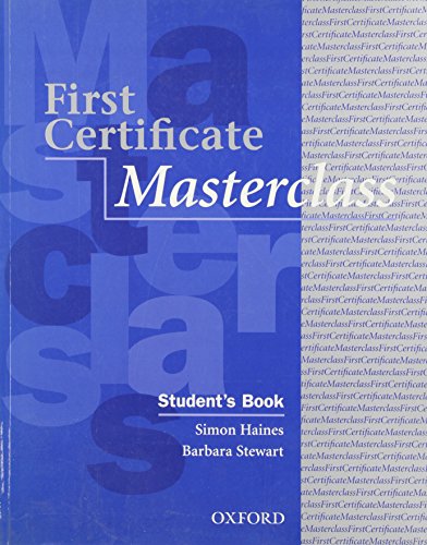 Imagen de archivo de First Certificate Masterclass a la venta por Better World Books