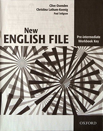 Stock image for New English File Pre-Intermediate Workbook Key for sale by medimops