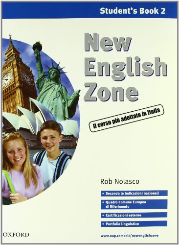 9780194387873: New english zone. Student's pack. Student's book-Workbook. Per la Scuola media. Con CD Audio (Vol. 2)