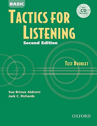 9780194388306: Tactics for Listening: Basic Tactics for Listening, Second Edition: Tactics For Listening Basic: Test Book 2nd Edition: Test Booklet