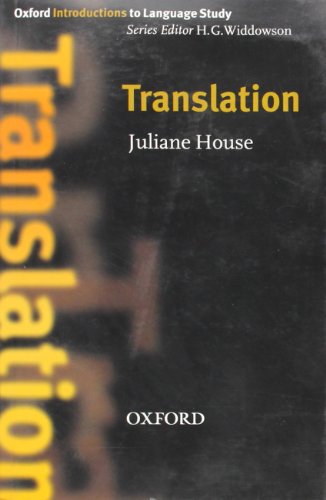 Beispielbild fr Translation (Oxford Introduction to Language Study) zum Verkauf von medimops