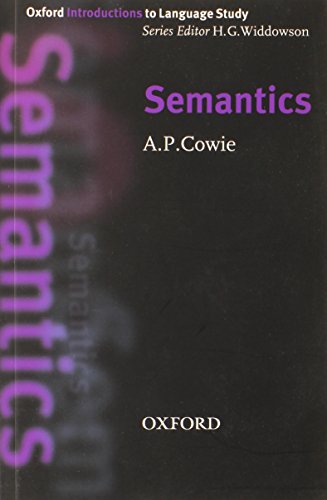 Beispielbild fr Semantics (Oxford Introduction to Language Study Series) zum Verkauf von Books From California