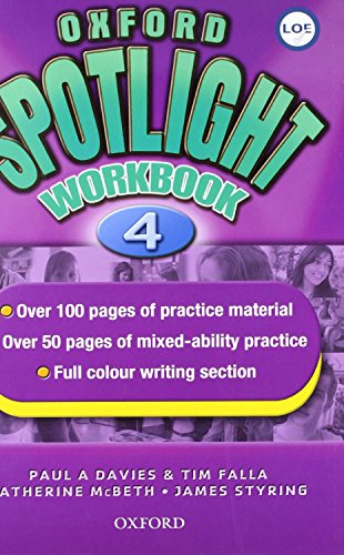 9780194399128: Oxford Spotlight 4: Enhanced Workbook (Spain) - 9780194399128