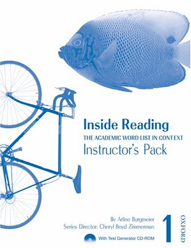 Beispielbild fr Inside Reading 1 Instructor Pack: TheBurgmeier, Arline; Boyd Zimmerma zum Verkauf von Iridium_Books
