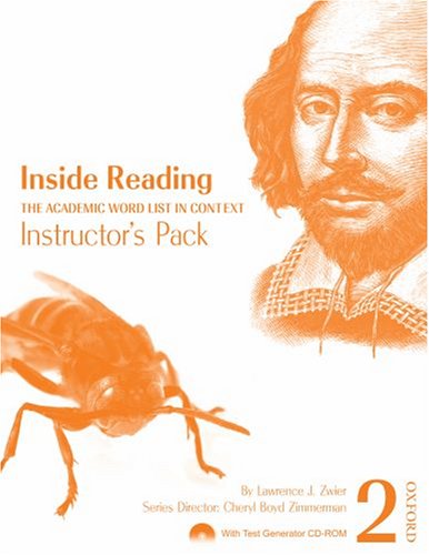 Stock image for Inside Reading Instructor's Pack 2: The Academic Word List in Context [With CDROM] for sale by ThriftBooks-Atlanta