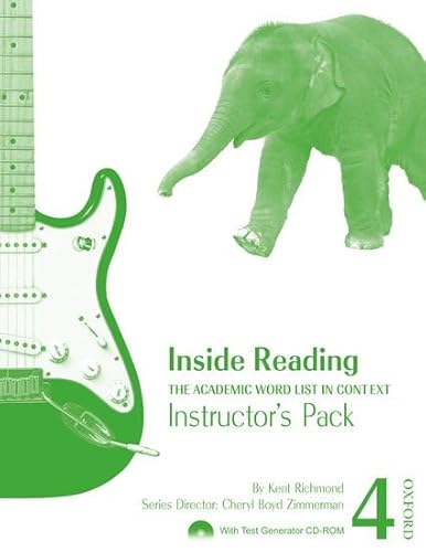 Imagen de archivo de Inside Reading Instructor's Pack: The Academic Word List in Context [With CDROM] a la venta por ThriftBooks-Atlanta
