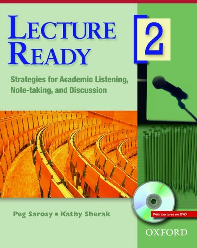 Imagen de archivo de Lecture Ready 2 Student Book with DVD : Strategies for Academic Listening, Note-Taking, and Discussion a la venta por Better World Books
