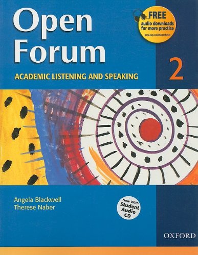 9780194417839: Open Forum 2: Academic Listening and Speaking [With Student Audio CD]