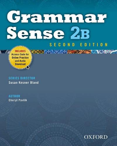 Imagen de archivo de Grammar Sense 2B Student Book with Online Practice Access Code Card a la venta por Bellwetherbooks