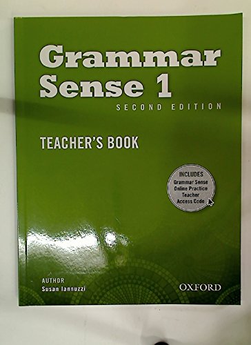 Stock image for Grammar Sense 1. Teacher's Book. Second Edition. [Paperback] Iannuzzi, Susan for sale by Bookmans