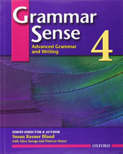 Imagen de archivo de Grammar Sense 4: Advanced Grammar and Writing a la venta por SecondSale