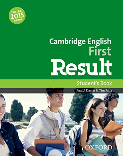 Imagen de archivo de Cambridge English: First Result: Student's Book a la venta por PBShop.store US