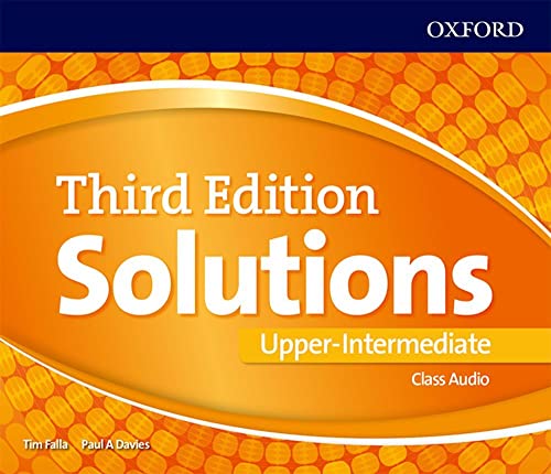 complejidad Confusión Campo Solutions 3rd Edition Upper-Intermediate. Class Audio CD (Solutions Third  Edition): 9780194502993 - IberLibro