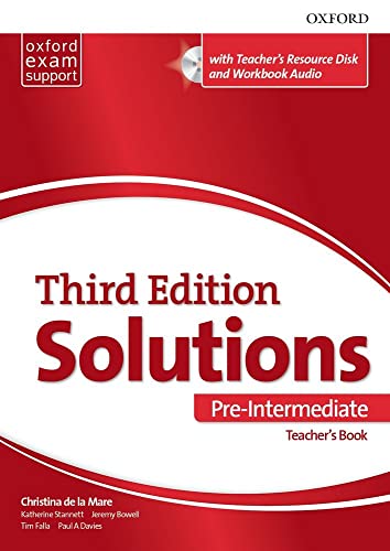 Imagen de archivo de Solutions 3rd Edition Pre-Intermediate. Teacher's Book and Teacher's Resource CD-Rom a la venta por GF Books, Inc.