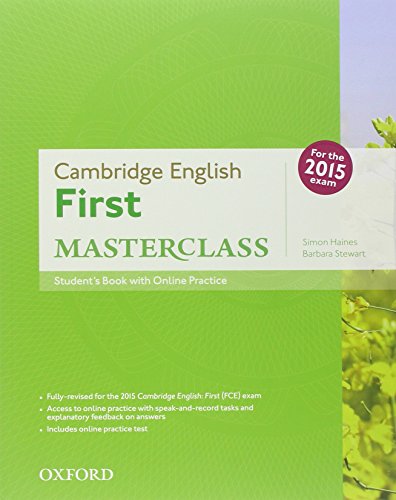 9780194512756: First masterclass. Student's book-Workbook-2 test online. With key. Per le Scuole superiori. Con espansione online