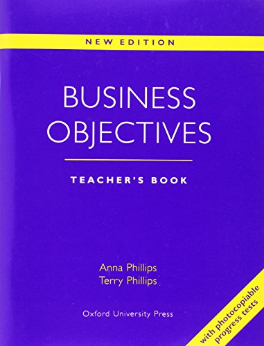 Beispielbild fr Business Objectives New Edition: Teacher's Book zum Verkauf von Ammareal